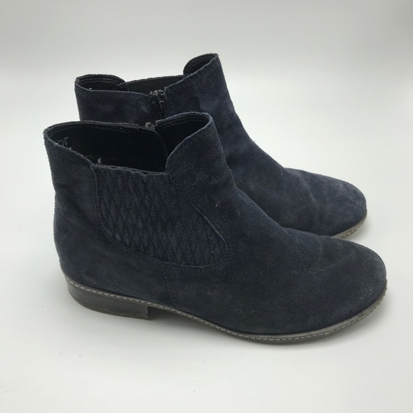 Gabor Shoes - Gabor Chelsea Pescara Navy Blue Suede Boots Sz 5.5